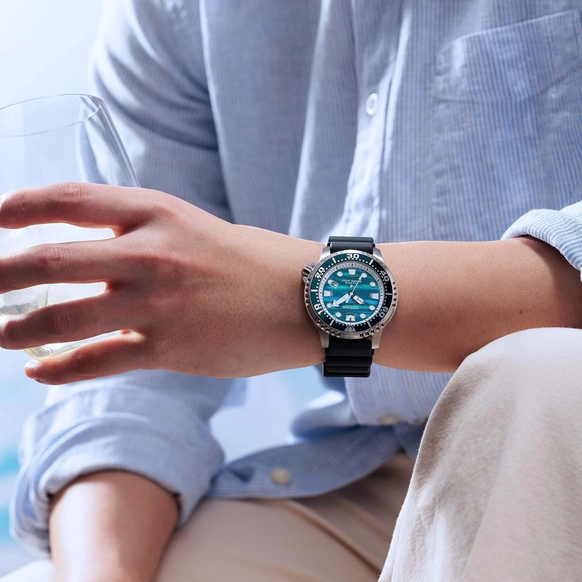 Montre Citizen BN0167-09W Édition Limitée 8700 pièces Eco-Drive 44mm Bleu Homme