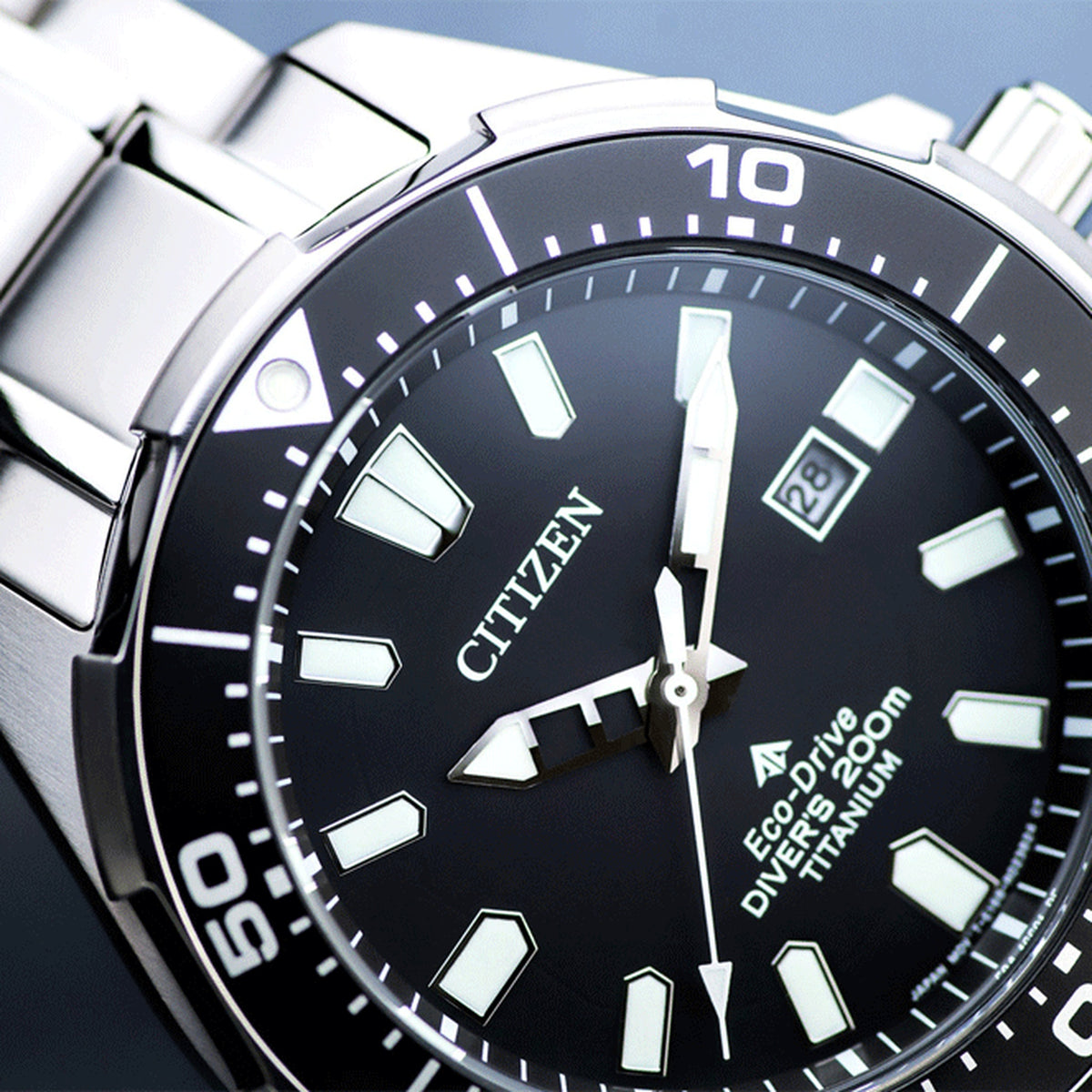 Montre Citizen BN0200-81E Eco-Drive 44mm Super Titanium Noir Homme