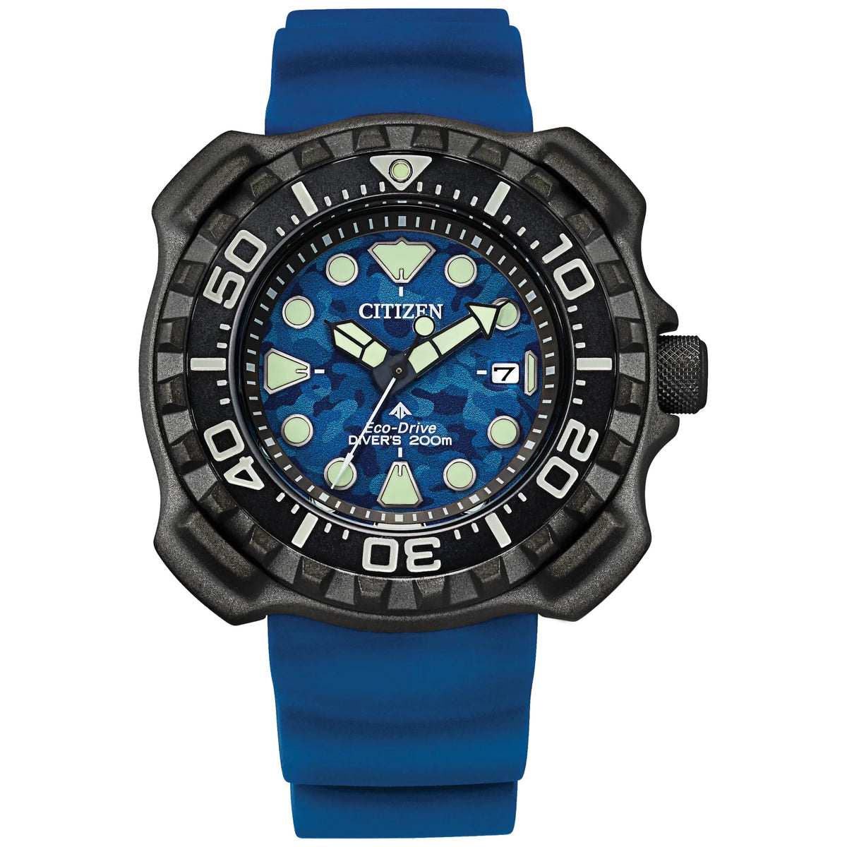 Montre Citizen BN0227-09L Eco-Drive 45.8mm Super Titanium Bleu Homme