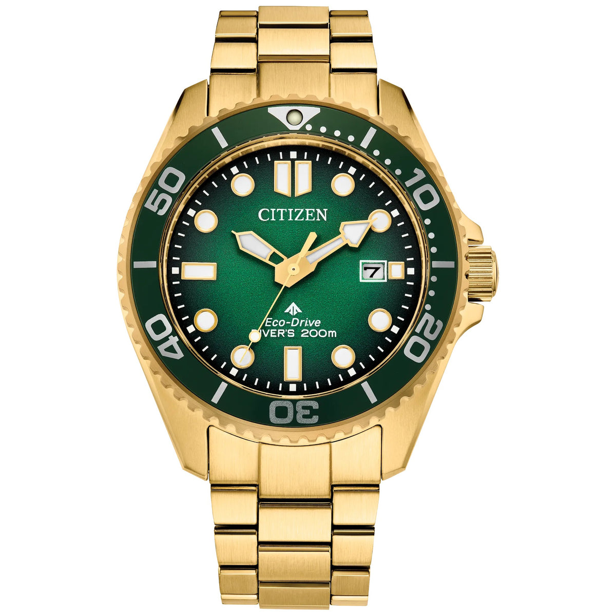 Montre Citizen BN0262-59W Eco-Drive 40.55mm Vert Homme