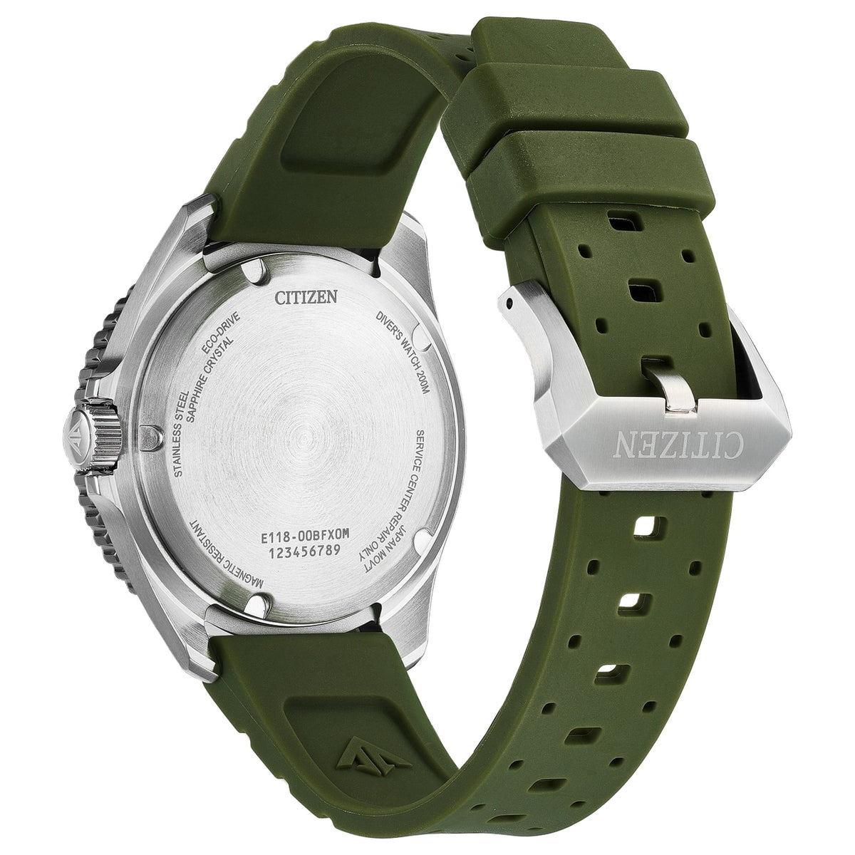 Montre Citizen BN0265-00A Promaster Dive Eco-Drive 40.6mm Vert Homme