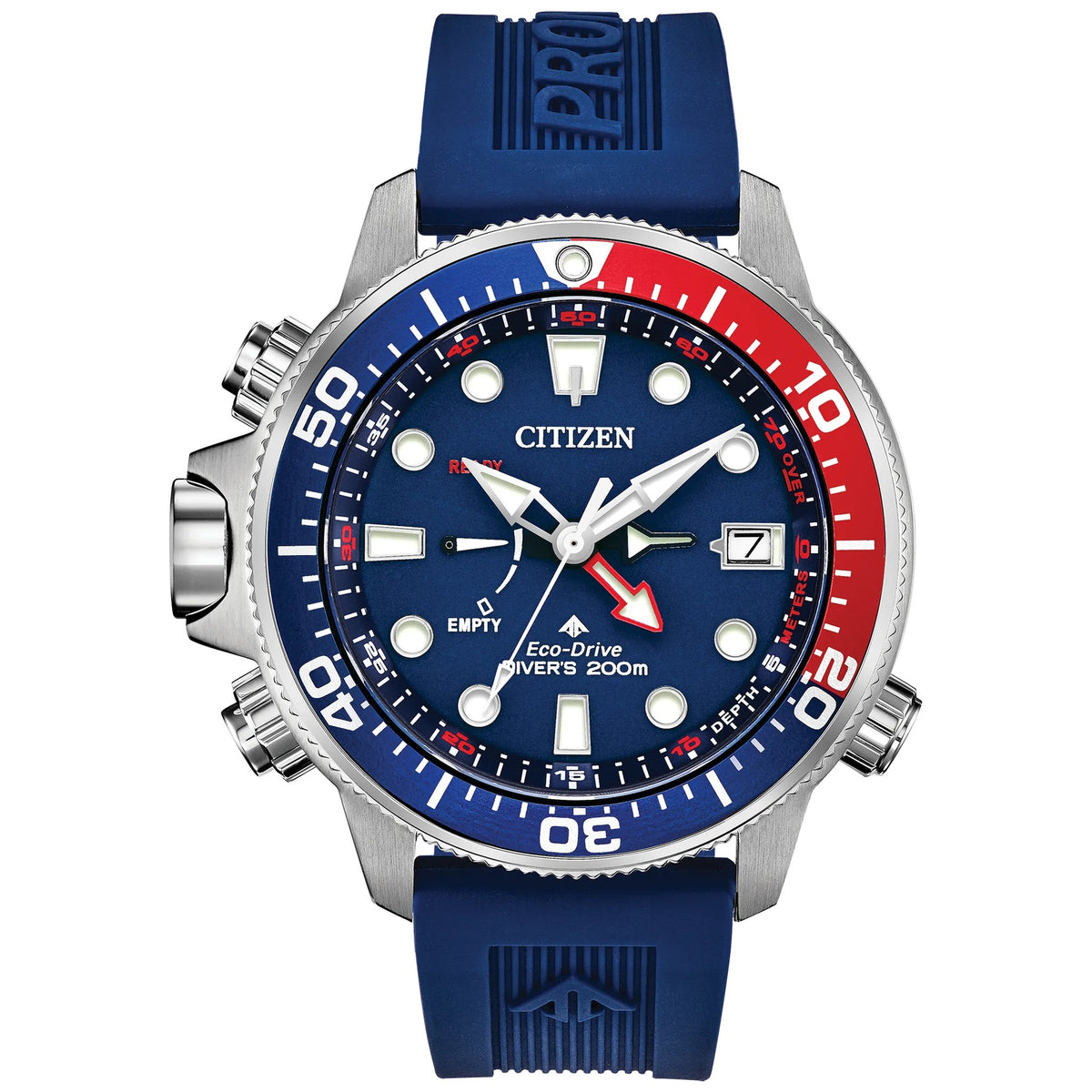Montre Citizen BN2038-01L Aqualand Eco-Drive 46.5mm Bleu Homme