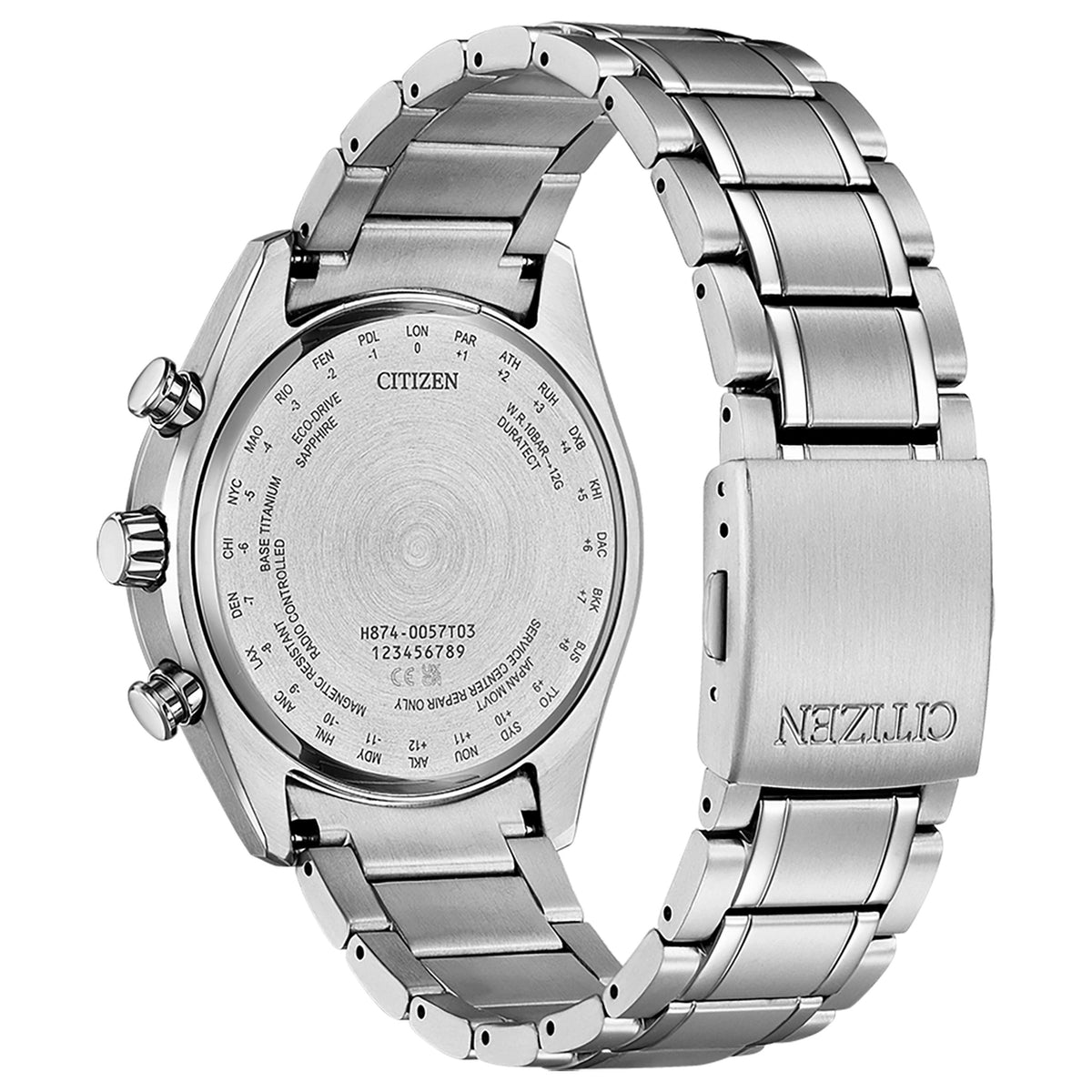 Montre Citizen BY1010-81L Eco-Drive 43mm Super Titanium Bleu Homme
