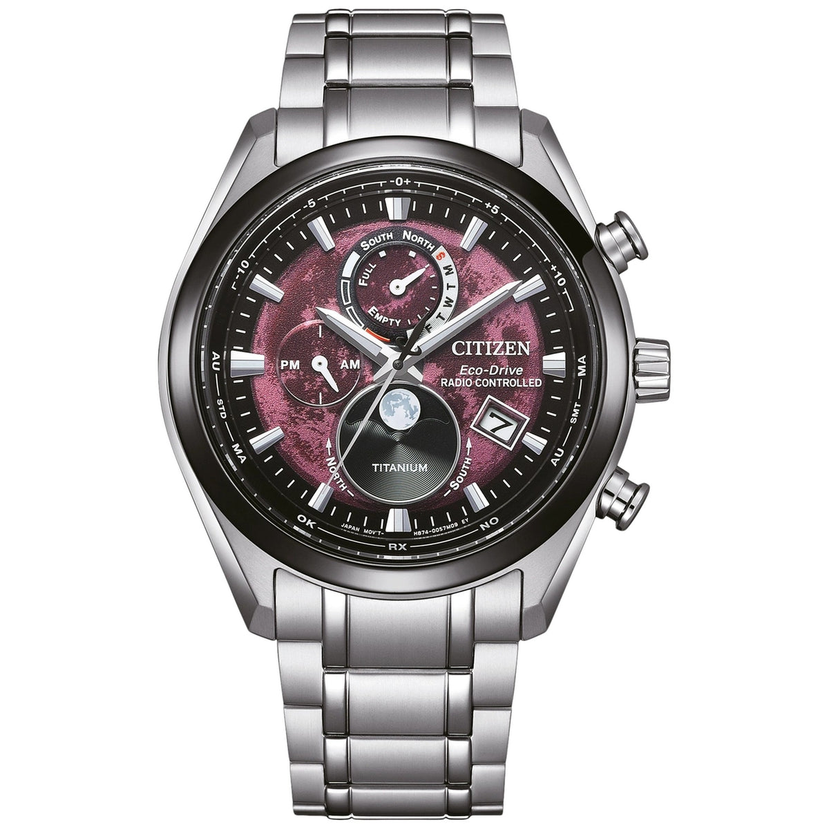 Montre Citizen BY1018-80X Eco-Drive 43mm Super Titanium Rouge Homme