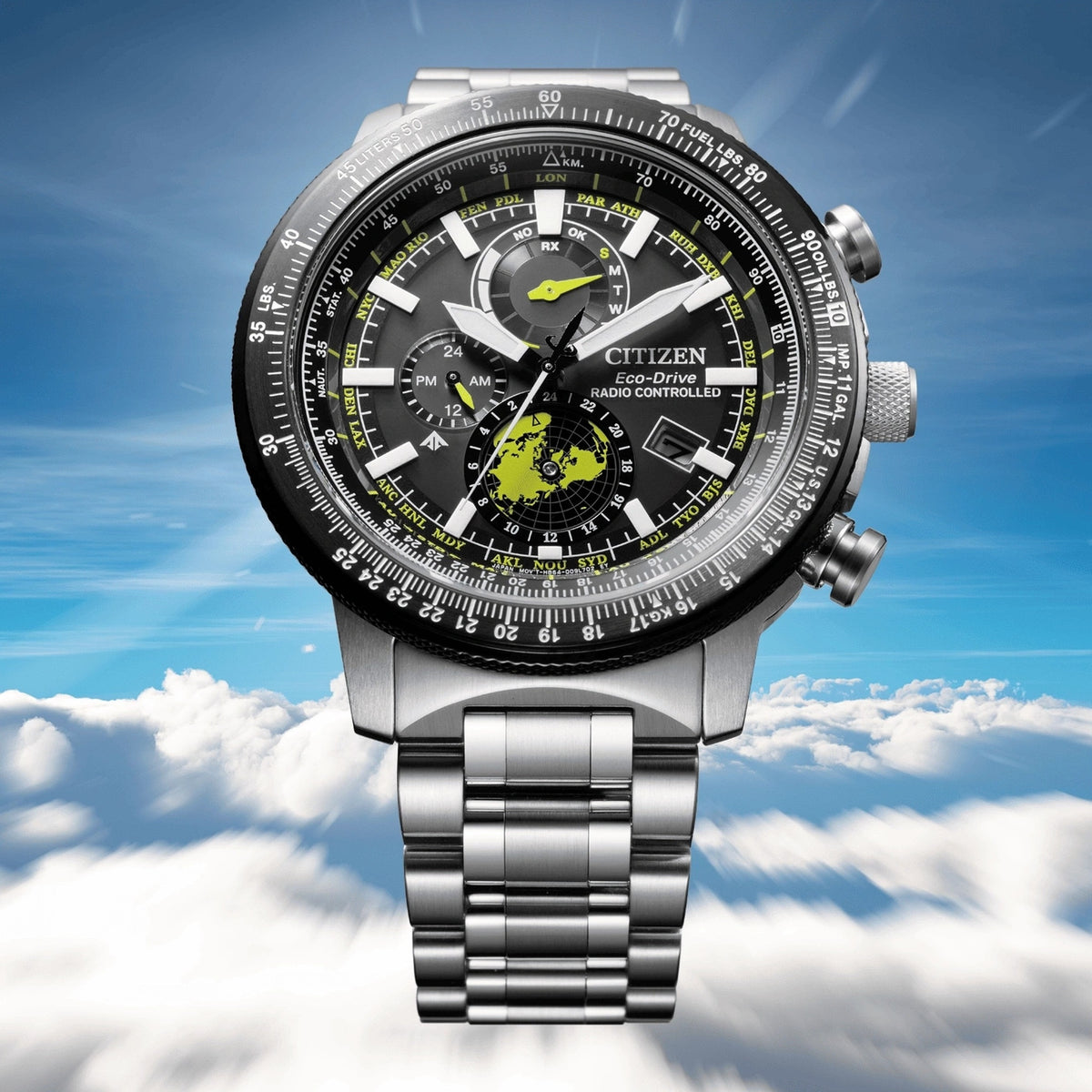Montre Citizen BY3006-53E Eco-Drive 46mm Noir Homme