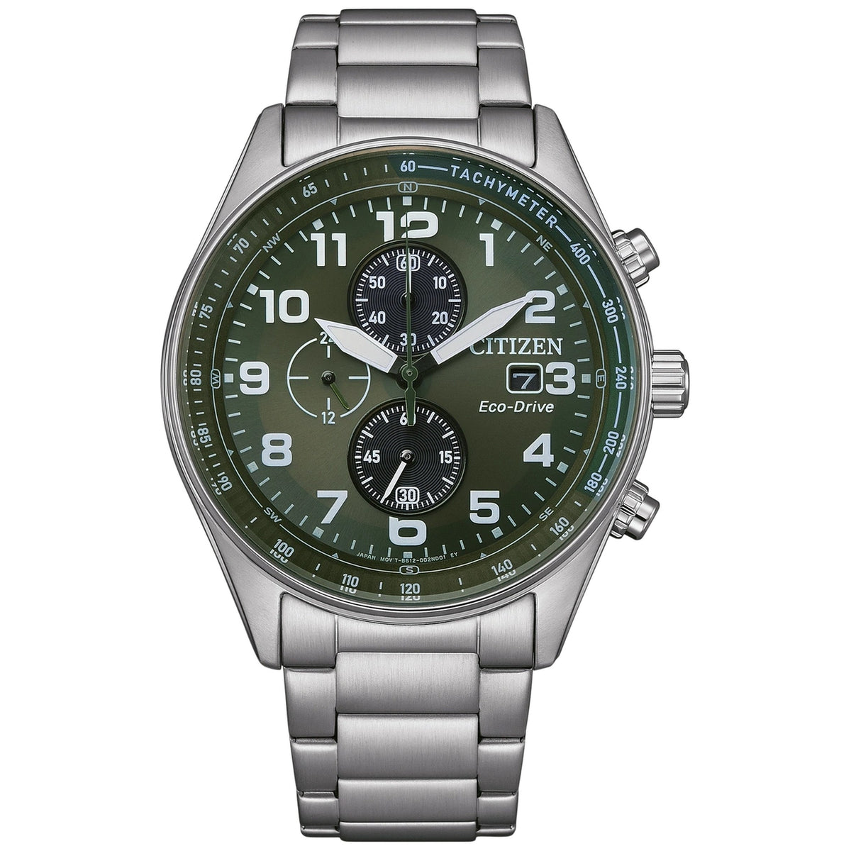 Montre Citizen CA0770-72X Chronographe Eco-Drive 43mm Vert Homme
