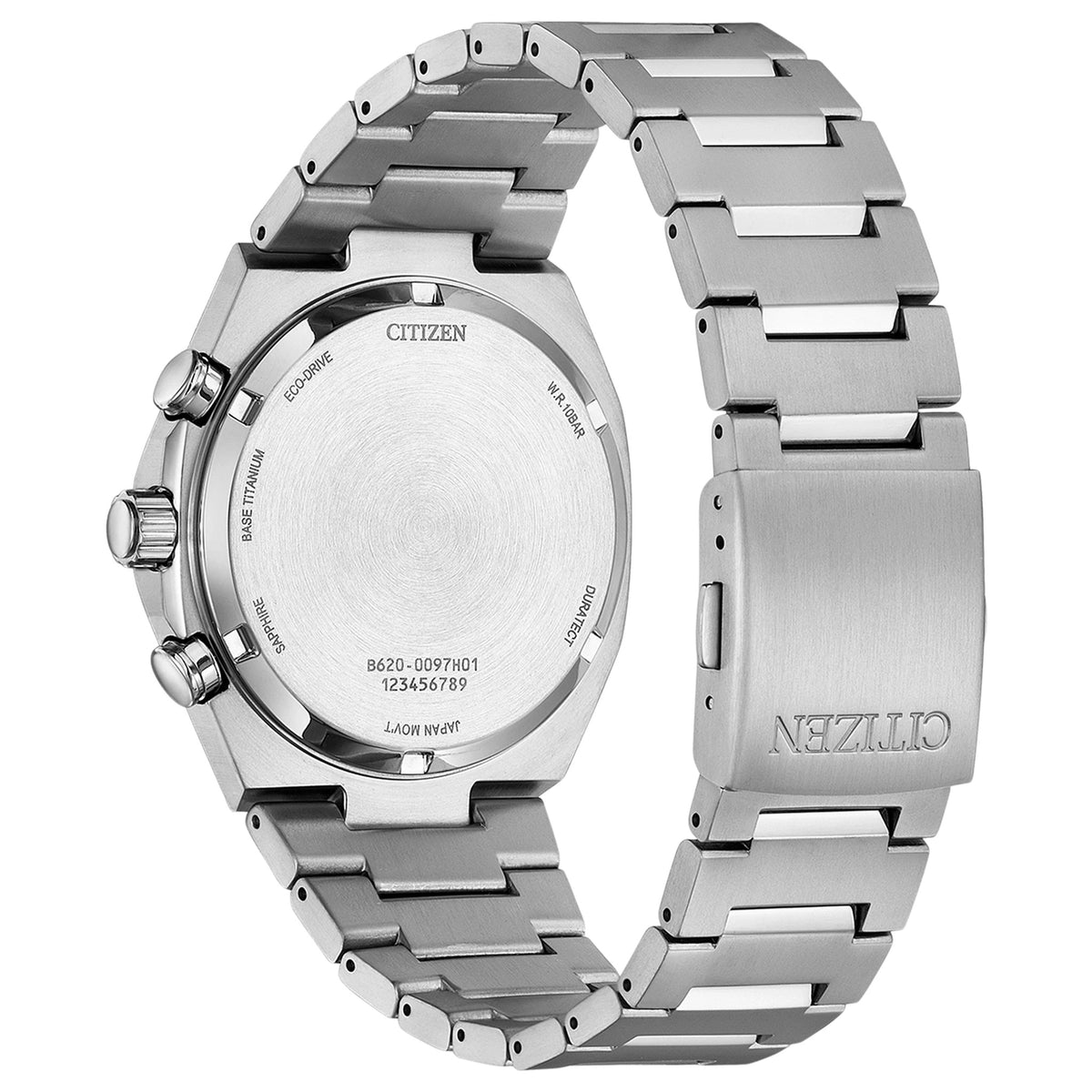 Reloj Citizen Zenshin CA4610-85L Cronógrafo Eco-Drive 42.5mm Super Titanium Azul Hombre