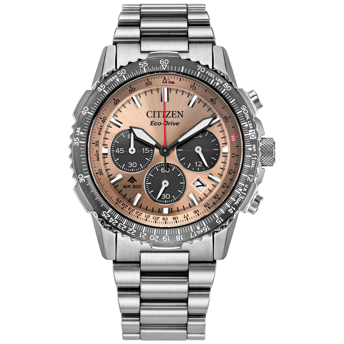 Montre Citizen CA4664-60X Chronographe Eco-Drive 39.98mm Bronze Homme
