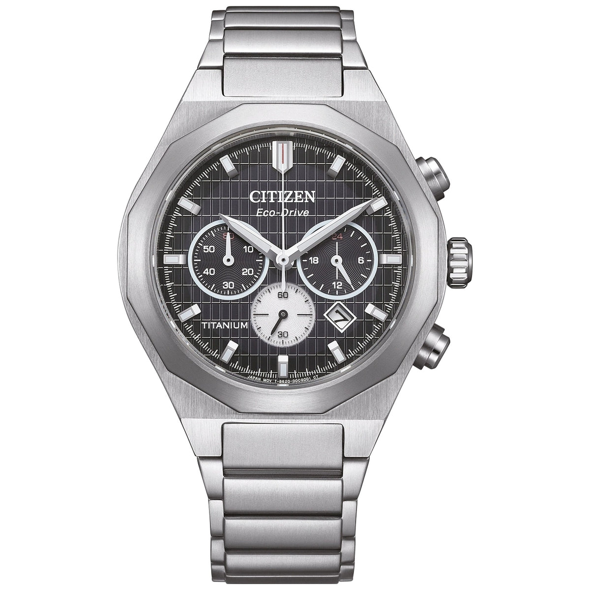 Montre Citizen CA4690-51E Chronographe Eco-Drive 41mm Super Titanium Noir Homme