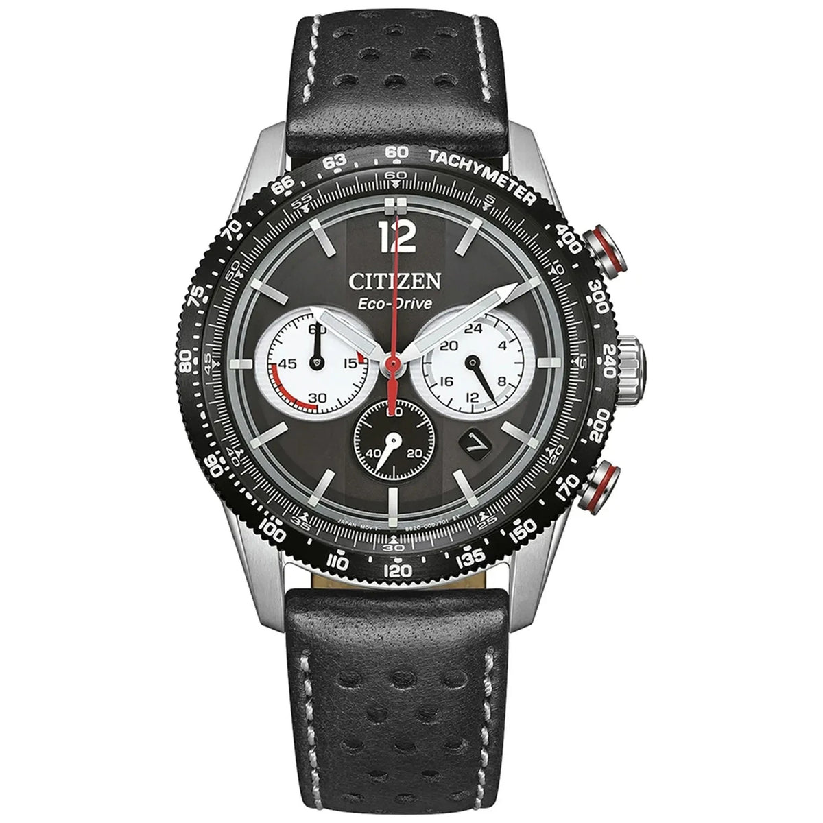 Montre Citizen CA4717-06E Chronographe Eco-Drive 39.9mm Cuir Noir Homme