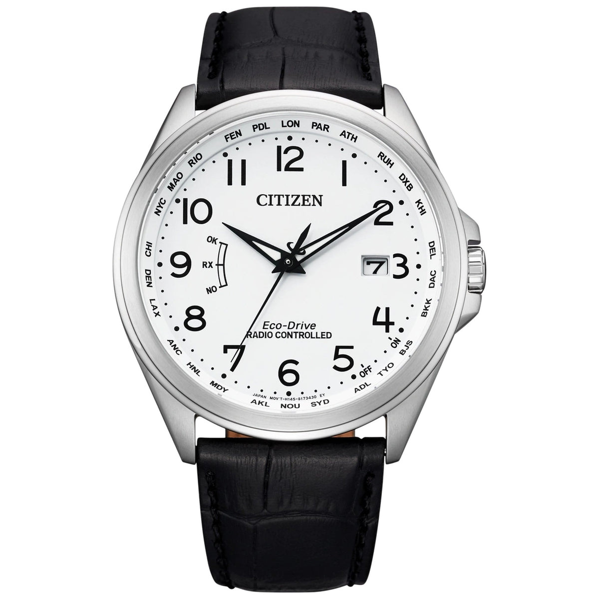 Montre Citizen CB0250-17A Eco-Drive 43mm Cuir Blanc Homme