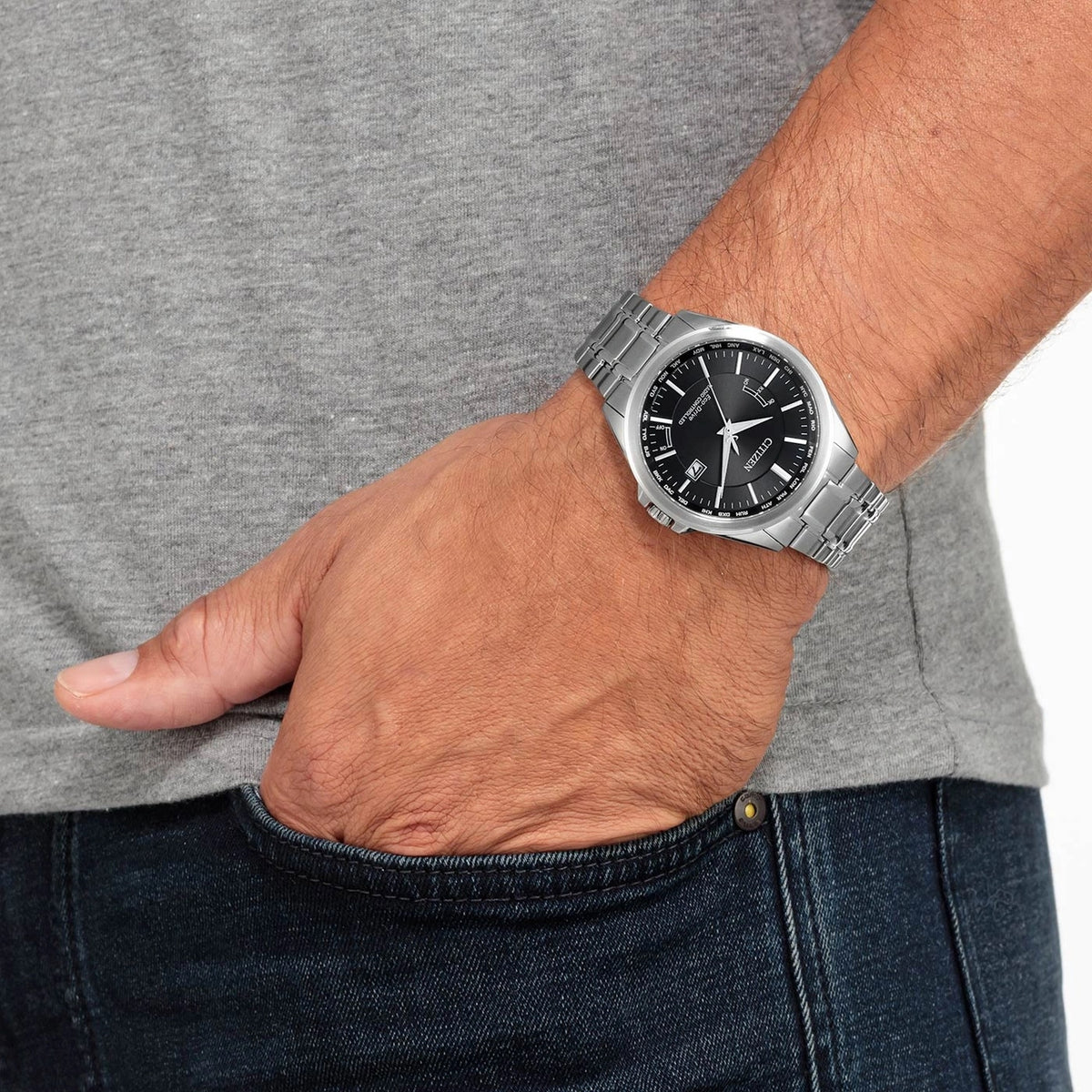 Montre Citizen CB0250-84E Eco-Drive 43mm Noir Homme