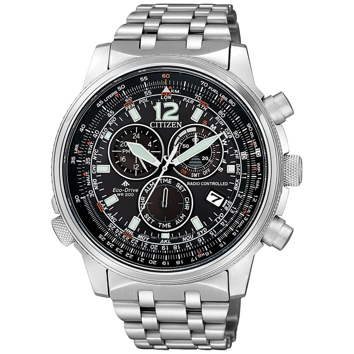 Montre Citizen CB5860-86E Sky Eco-Drive 43.7mm Noir Homme