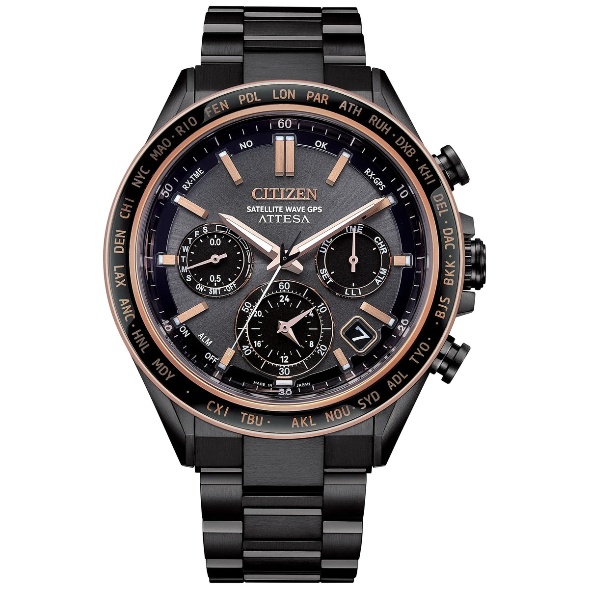 Montre Citizen CC4074-61W Eco-Drive 44.55mm Super Titanium Noir Homme