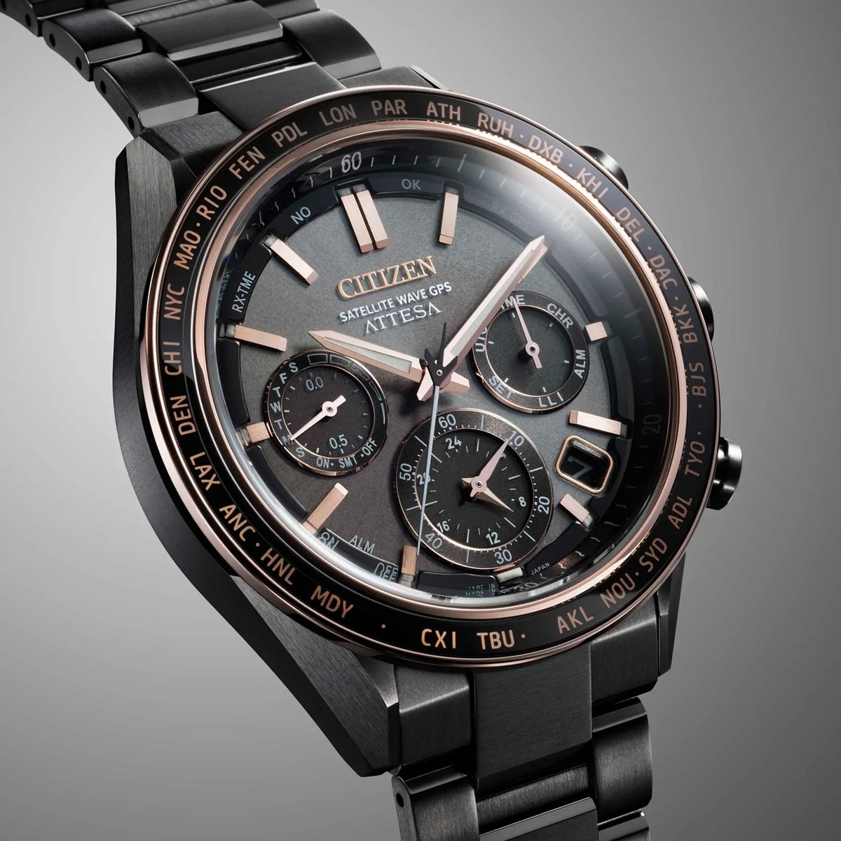 Montre Citizen CC4074-61W Eco-Drive 44.55mm Super Titanium Noir Homme