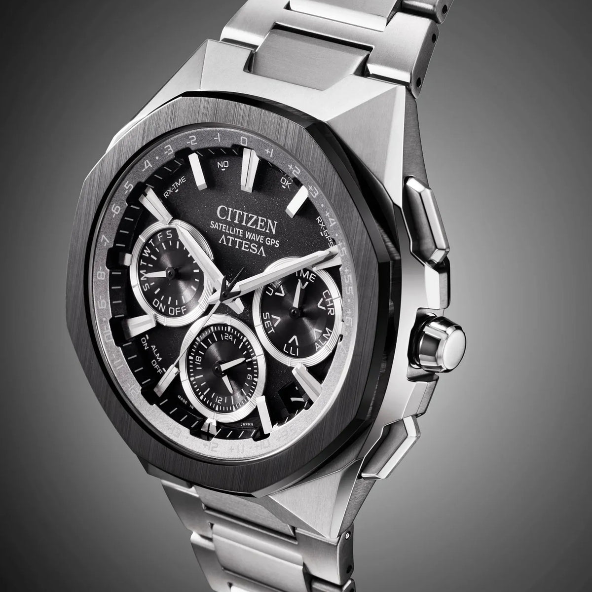 Montre Citizen CC4104-53E Eco-Drive 44mm Super Titanium Noir Homme