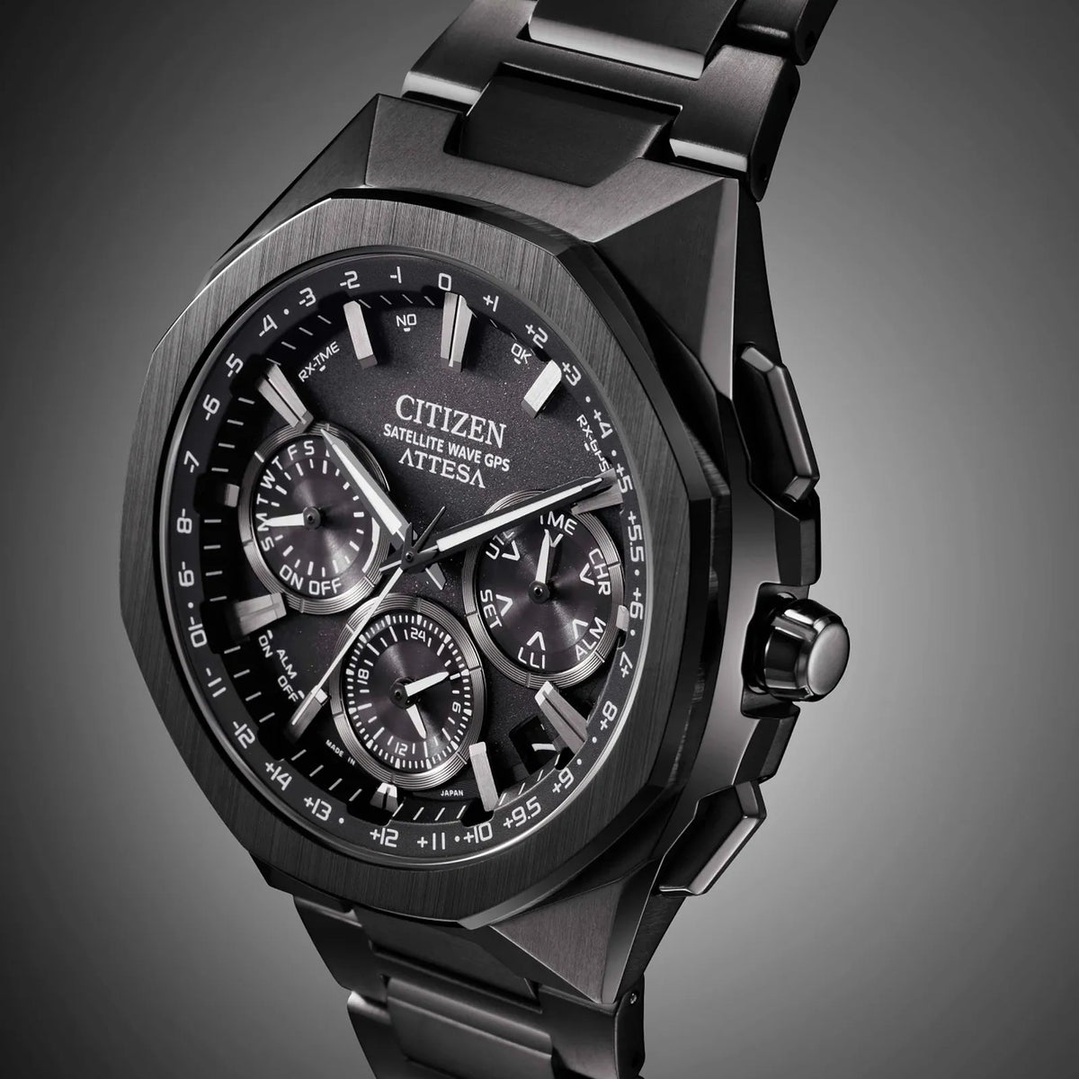 Montre Citizen CC4105-69E Eco-Drive 44mm Super Titanium Noir Homme