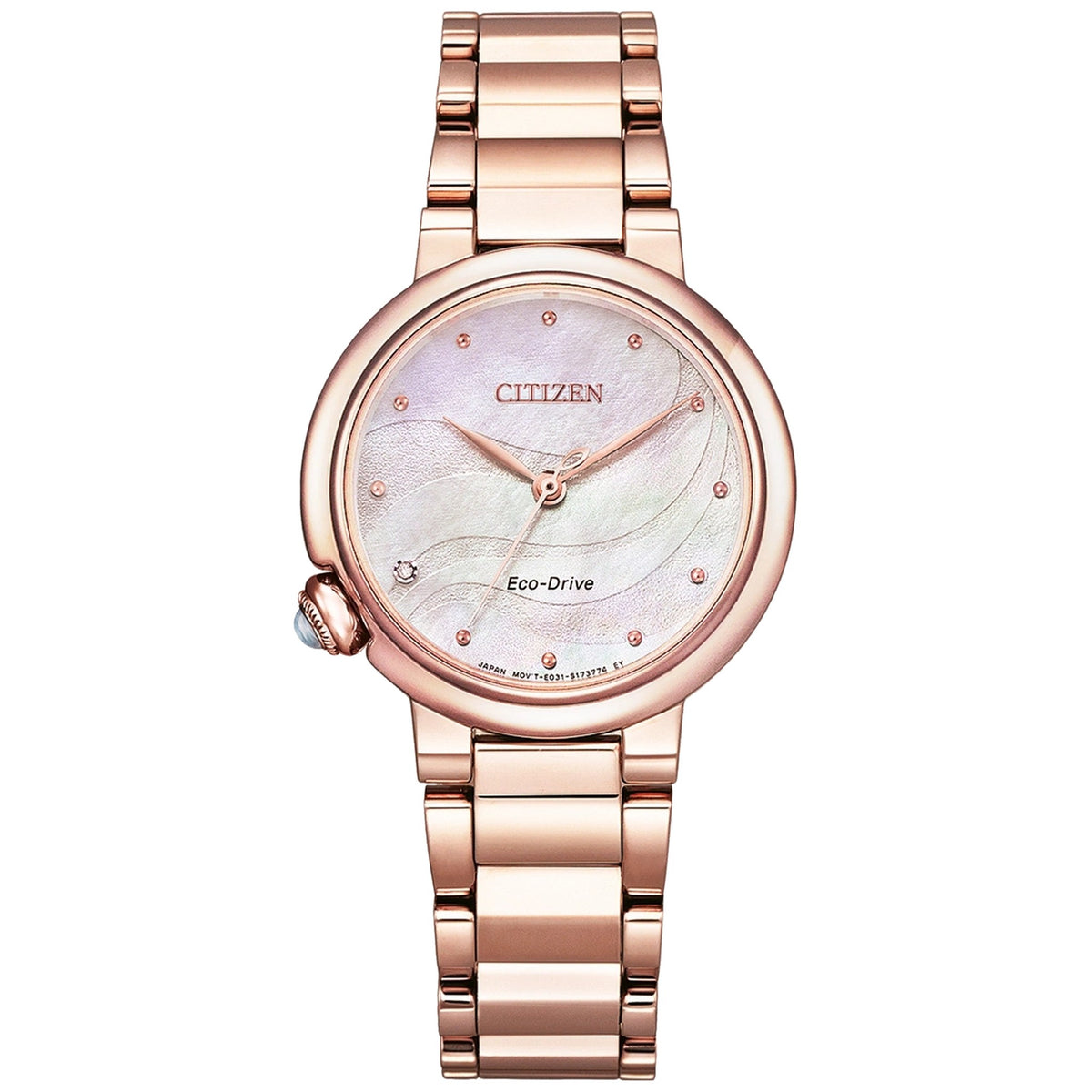 Montre Citizen EM0912-84Y Diamants Eco-Drive 30mm Nacré Femme