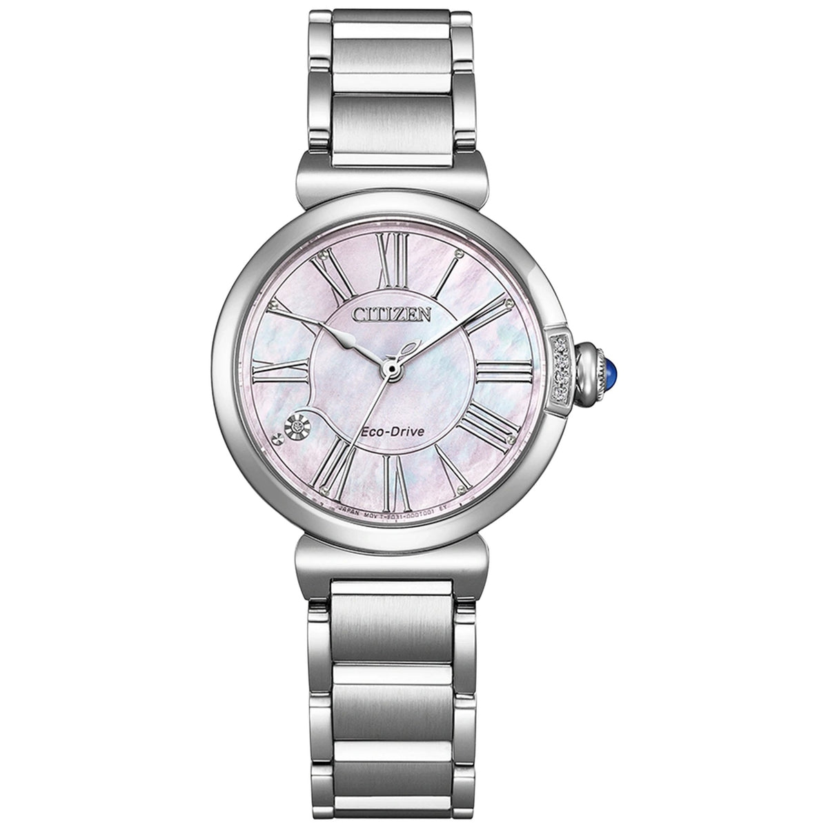 Citizen EM1060-87Y Eco-Drive Diamantenuhr 29,5 mm Perlmutt Damen