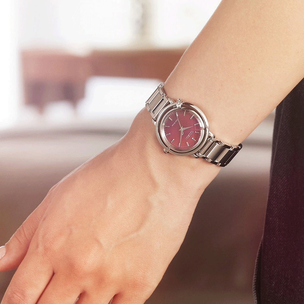 Reloj Citizen EM1090-78X Eco-Drive 31.2mm Rojo Mujer