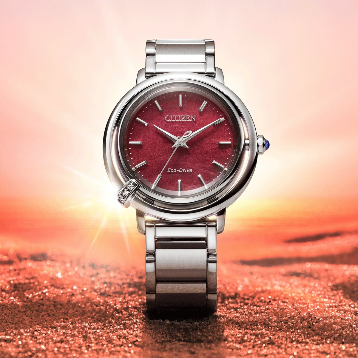 Reloj Citizen EM1090-78X Eco-Drive 31.2mm Rojo Mujer