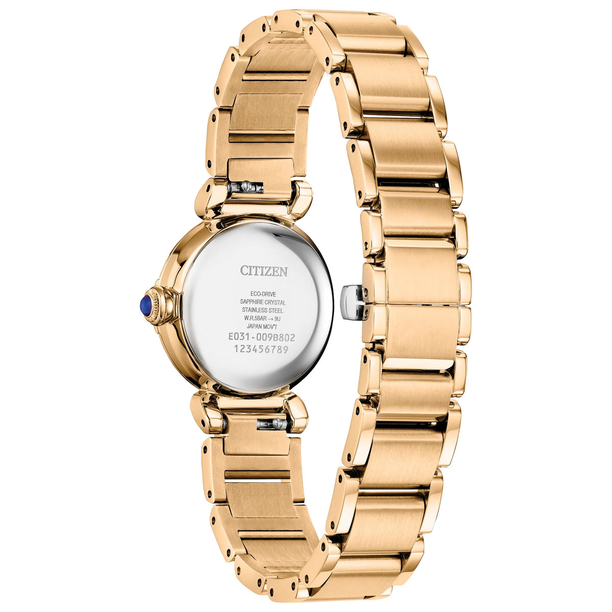Relógio Citizen EM1123-62X 26mm L Mão Dourada Mulher