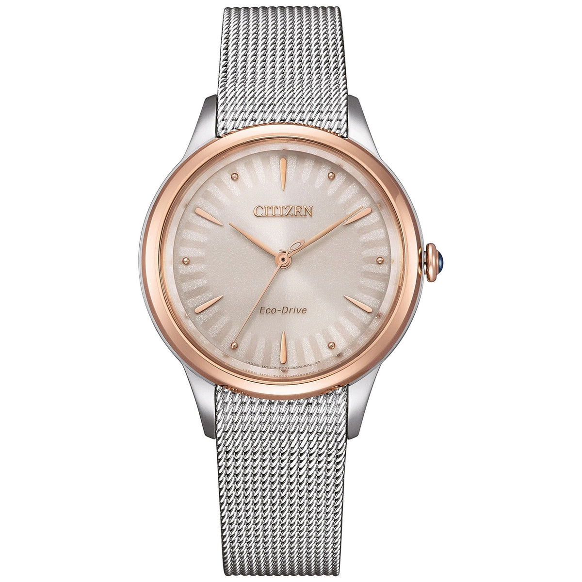 Citizen EM1156-80X Eco-Drive Damenuhr 32,5 mm Weiß