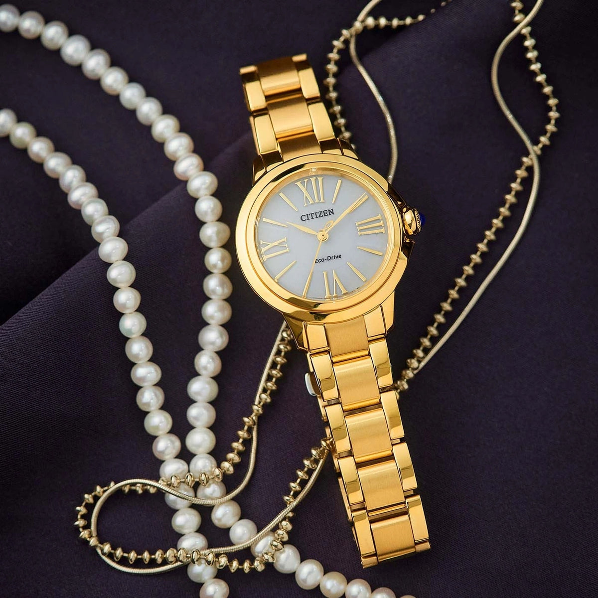 Reloj Citizen EM1162-52A Eco-Drive 30.25mm Blanco Mujer