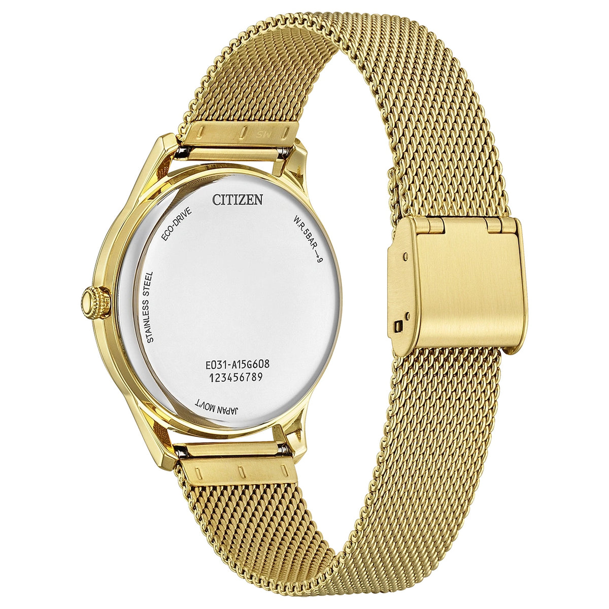 Citizen EM1222-87A Eco-Drive Damenuhr 34 mm Weiß
