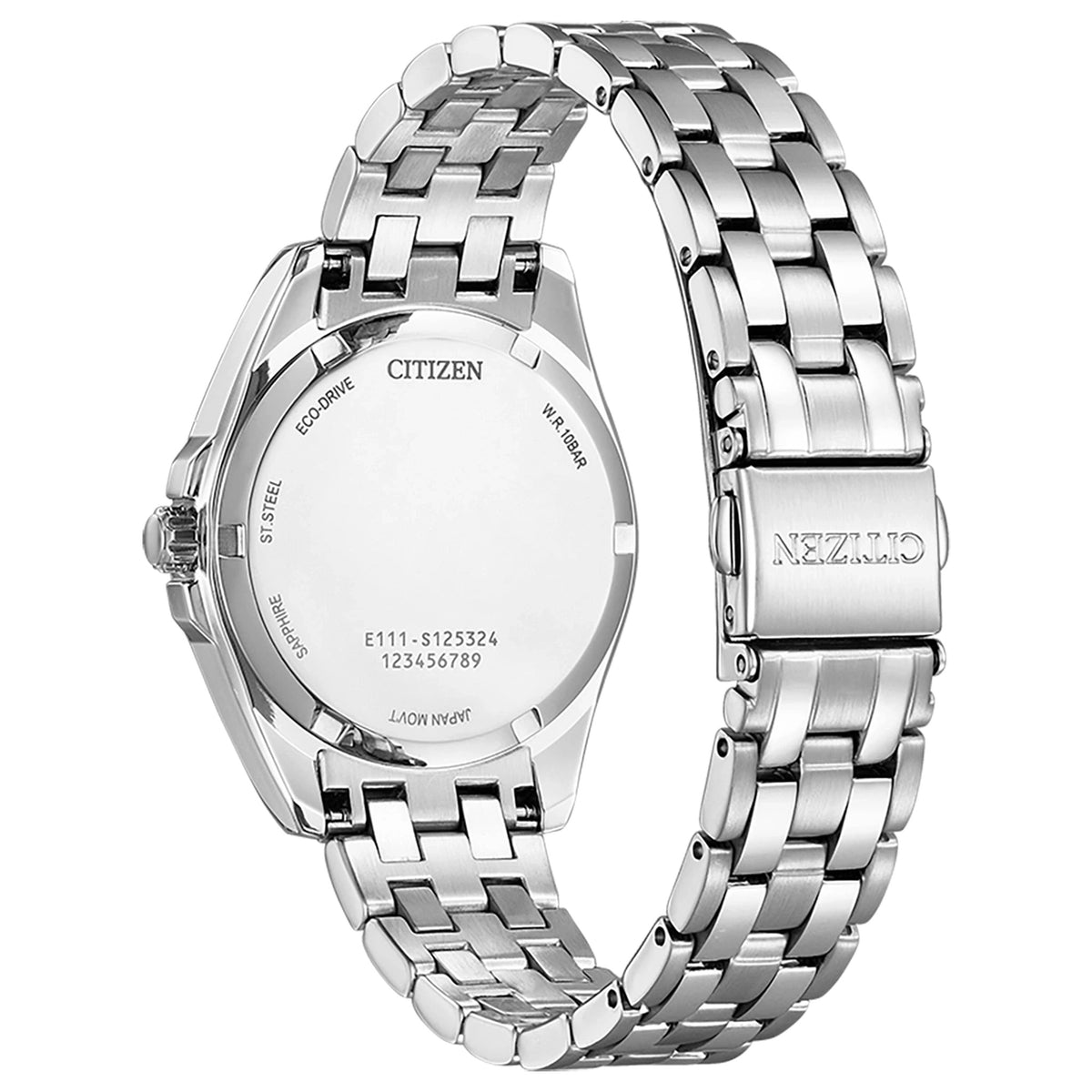 Citizen EO1210-83A Eco-Drive Damenuhr 33,5 mm Weiß