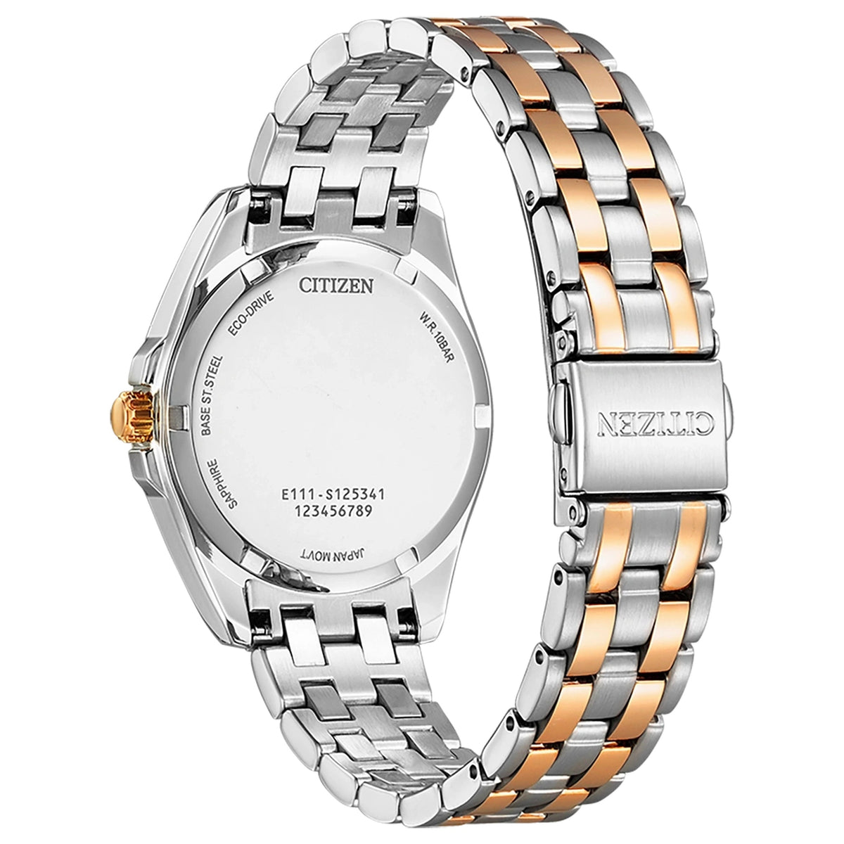Citizen Damenuhr EO1213-85E Eco-Drive 33,5 mm Schwarz