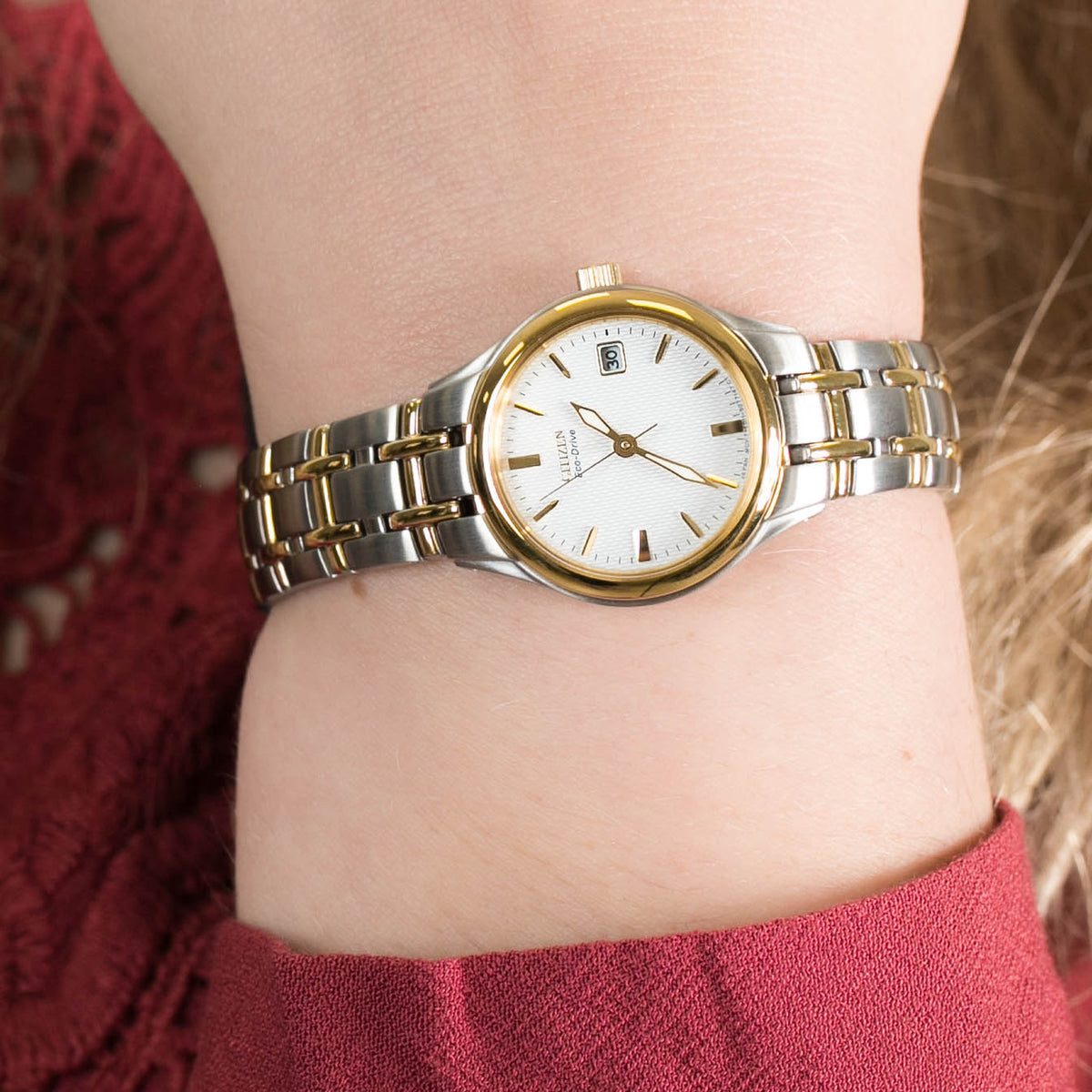 Montre Citizen EW1264-50A Eco-Drive 25mm Blanc Femme
