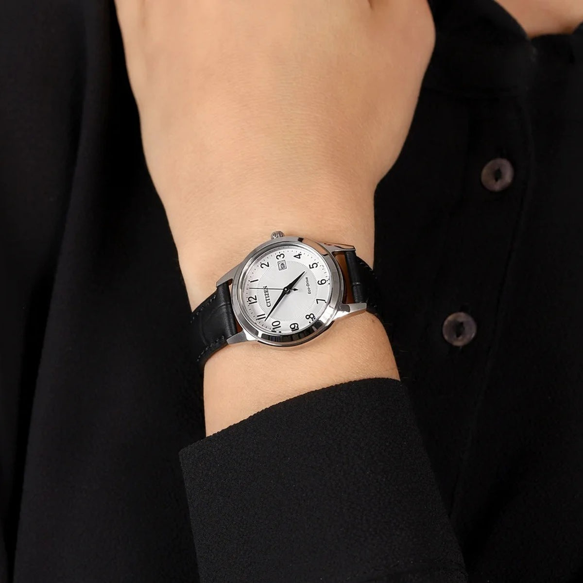 Montre Citizen FE1081-08A Eco-Drive 29.5mm Cuir Blanc Femme