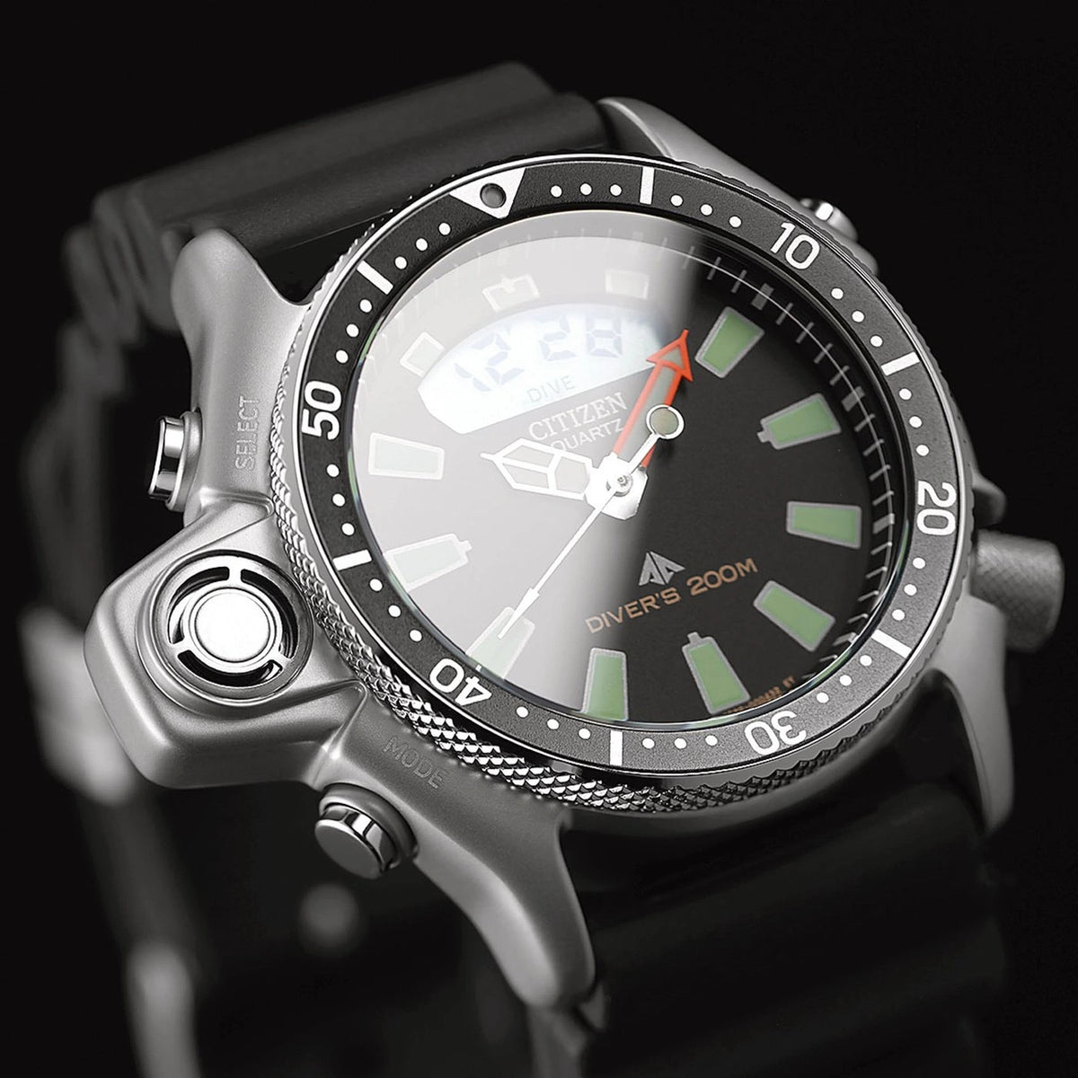 Montre Citizen JP2000-08E Aqualand 50.7mm Noir Homme