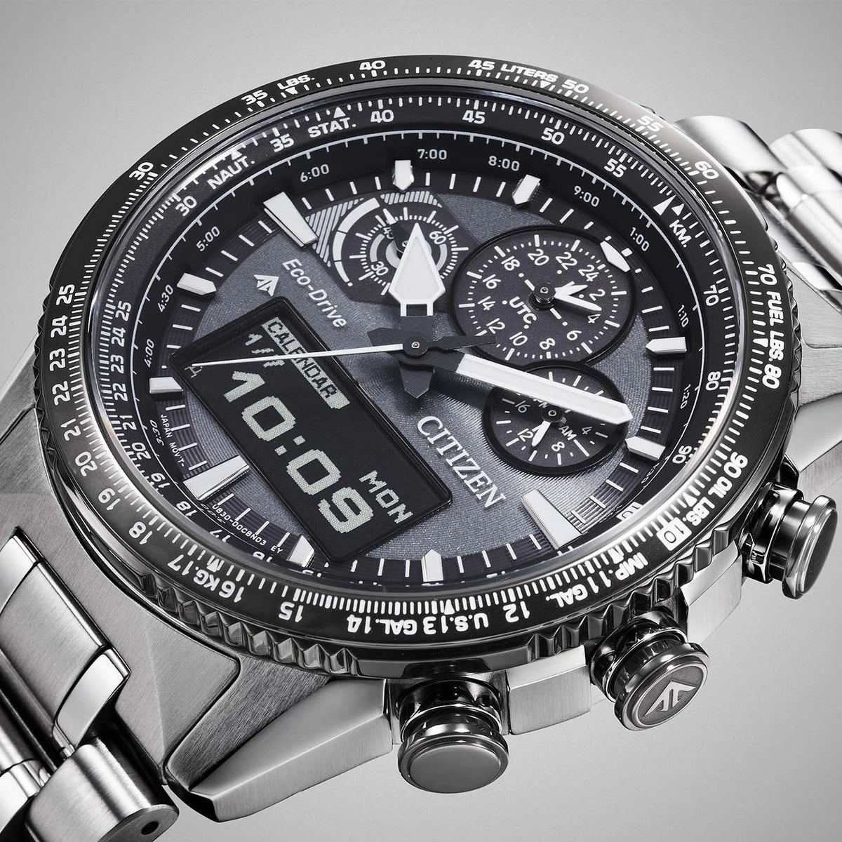 Montre Citizen JV2006-55H Sky Eco-Drive 43mm Gris Homme