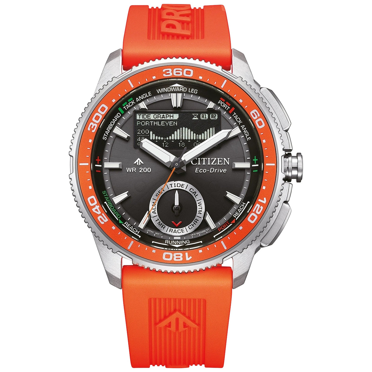 Montre Citizen JV3000-13E Wave Tracker Eco-Drive 42.4mm Noir Homme