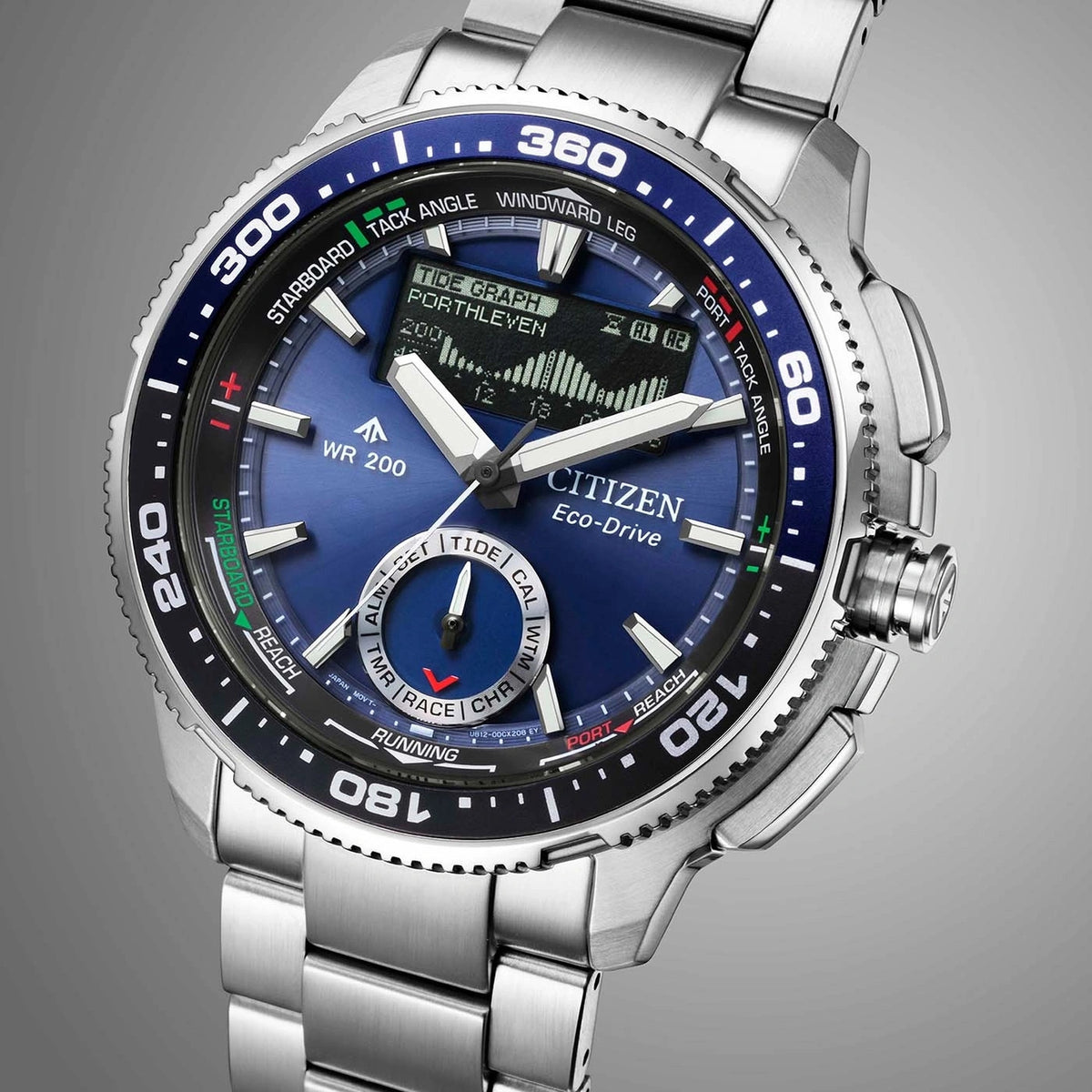 Orologio Citizen JV3006-50L Promaster Wave Tracker Eco-Drive 42.4mm Blu Uomo