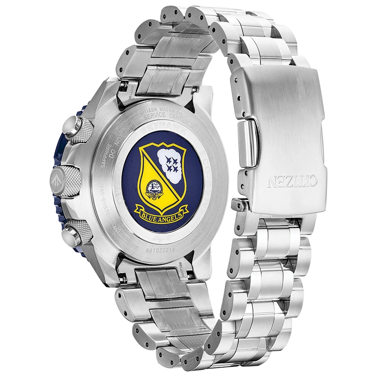 Citizen JY8078-52L Blue Angels Eco-Drive 45,4 mm blauwe herenhorloge