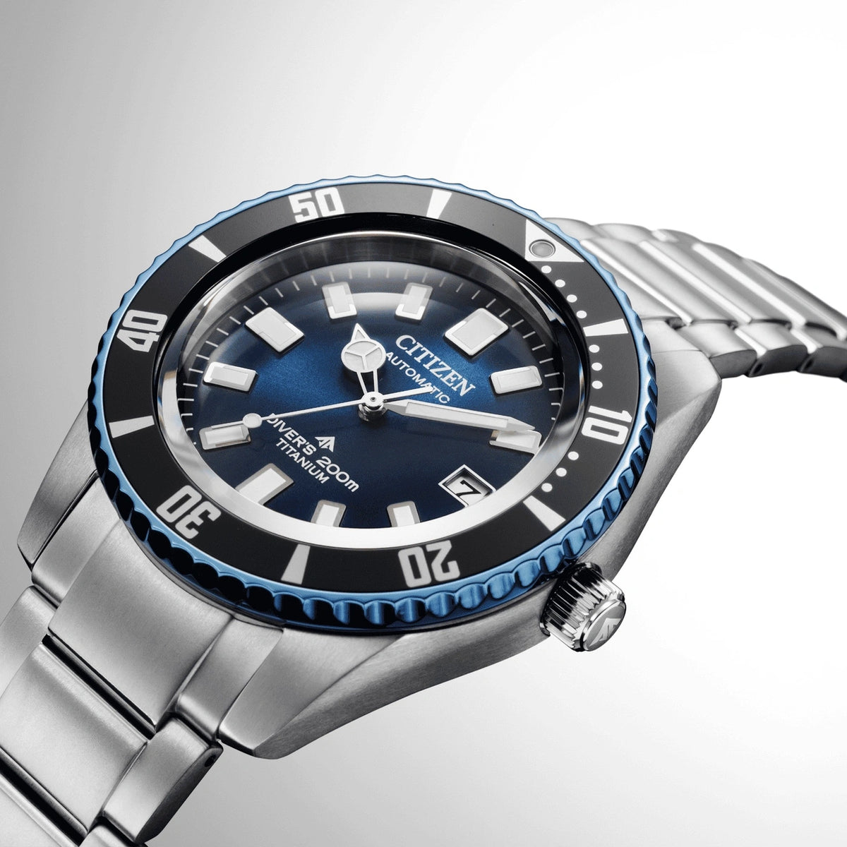 Montre Citizen NB6026-56L Marine Édition Limitée Automatique 41mm Super Titanium Bleu Homme