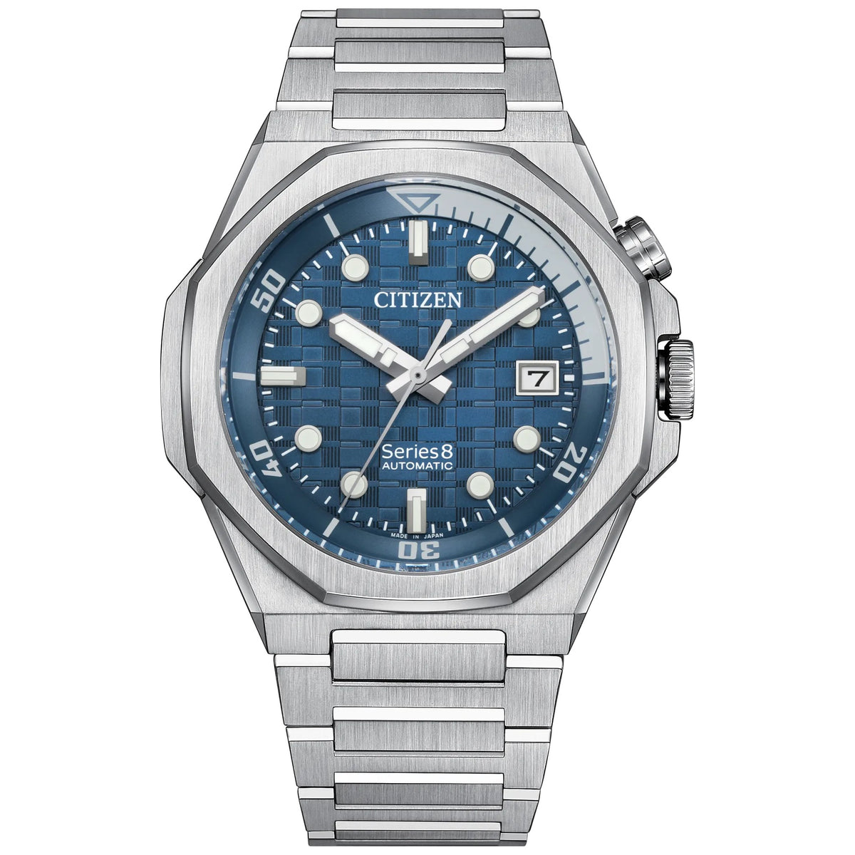 Montre Citizen NB6060-58L Series 8 / 890 Automatique 40.5mm Bleu Homme