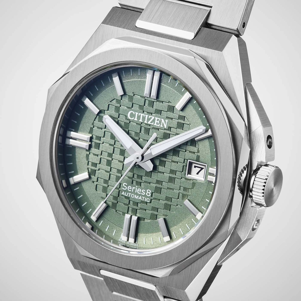 Citizen Series 8 NB6080-51W automatisch horloge 39,85 mm groen voor heren