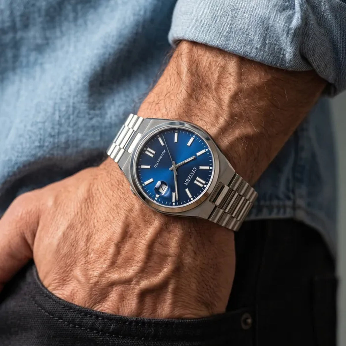 Montre Citizen NJ0150-81L Tsuyosa Automatique 40mm Bleu Homme