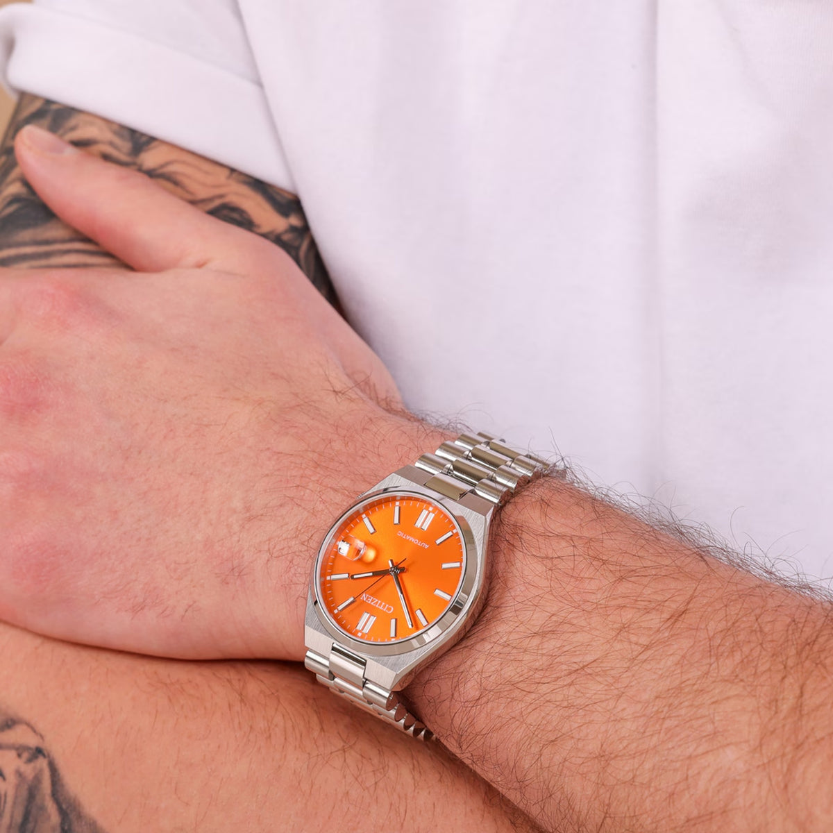 Montre Citizen NJ0151-88Z Tsuyosa Automatique 40mm Orange Homme