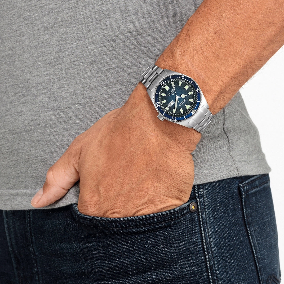 Montre Citizen NY0129-58LE Automatique 41mm Bleu Homme