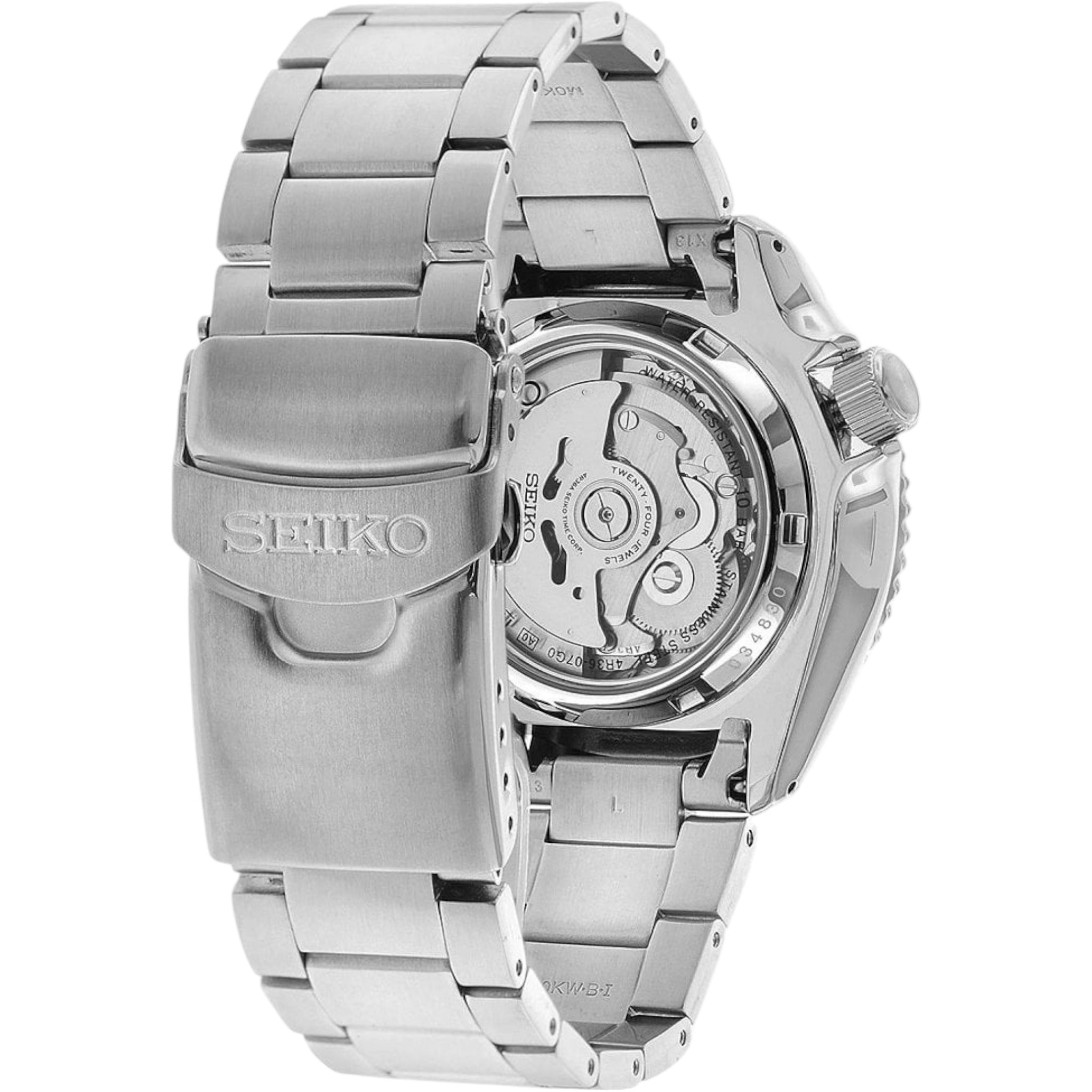 Montre Automatique Homme Seiko 5 Sports SRPD51K1 Bleu Bracelet Acier