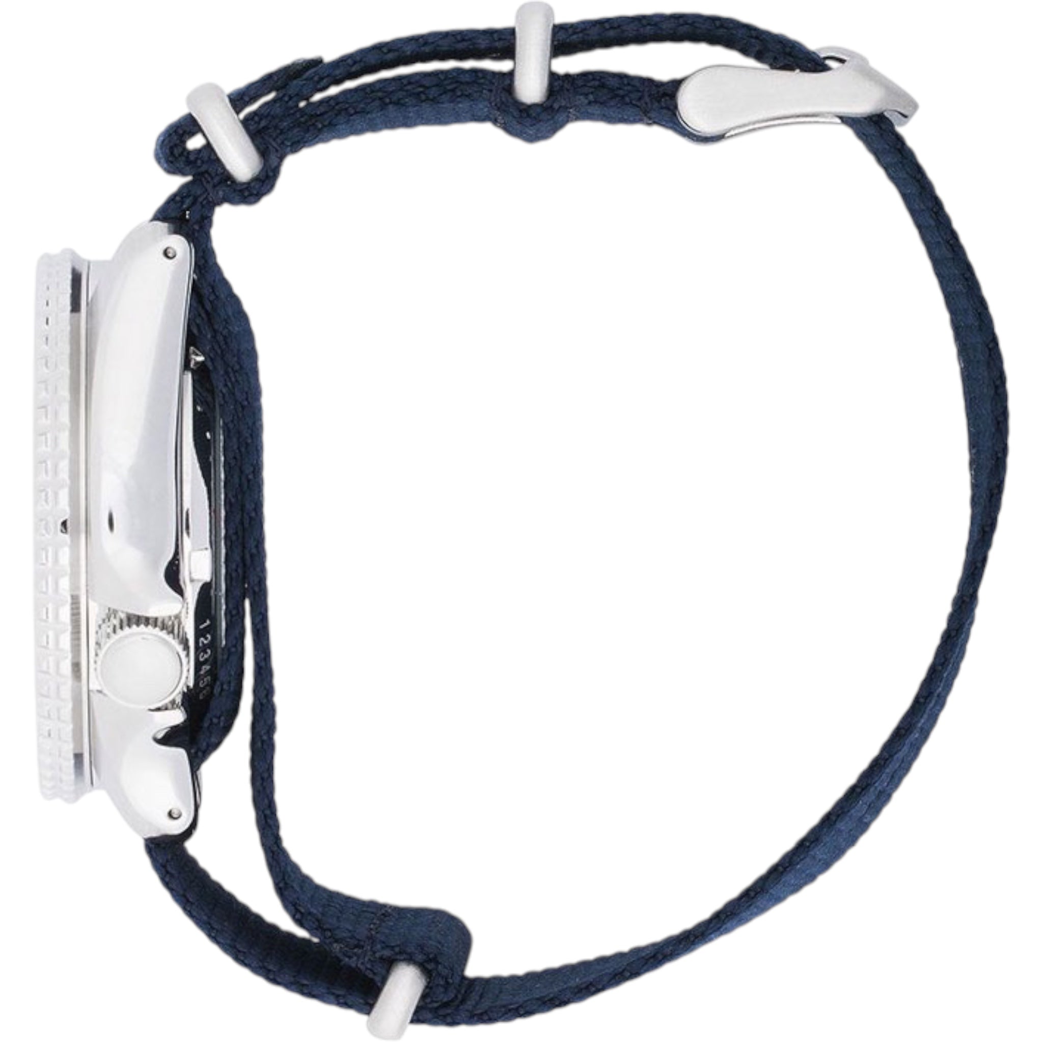 Seiko 5 Sports SRPD51K2 Herren-Automatikuhr mit Nylonarmband, Blau