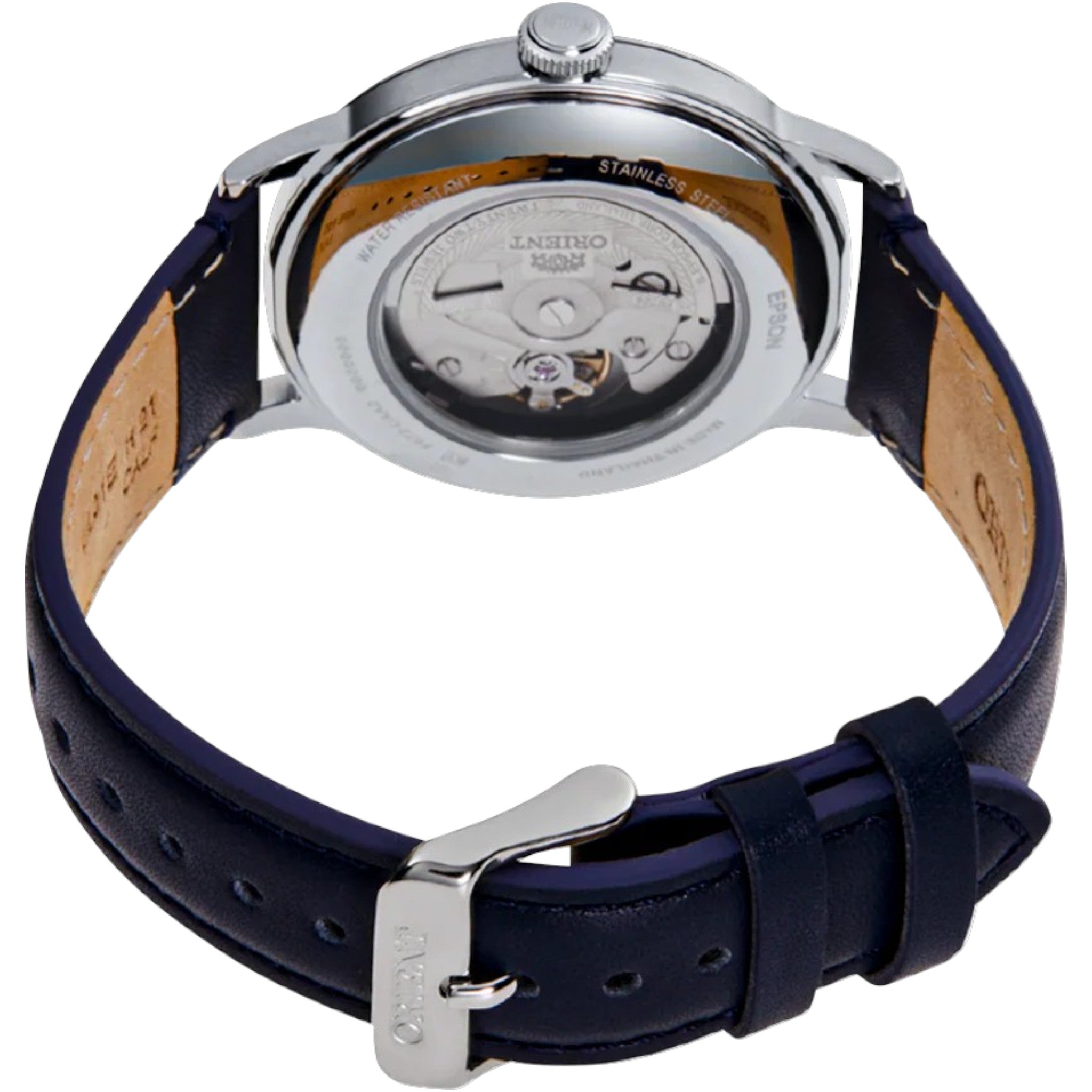 Orient Bambino V6 RA-AC0021L30B Automatic Blue Leather Watch