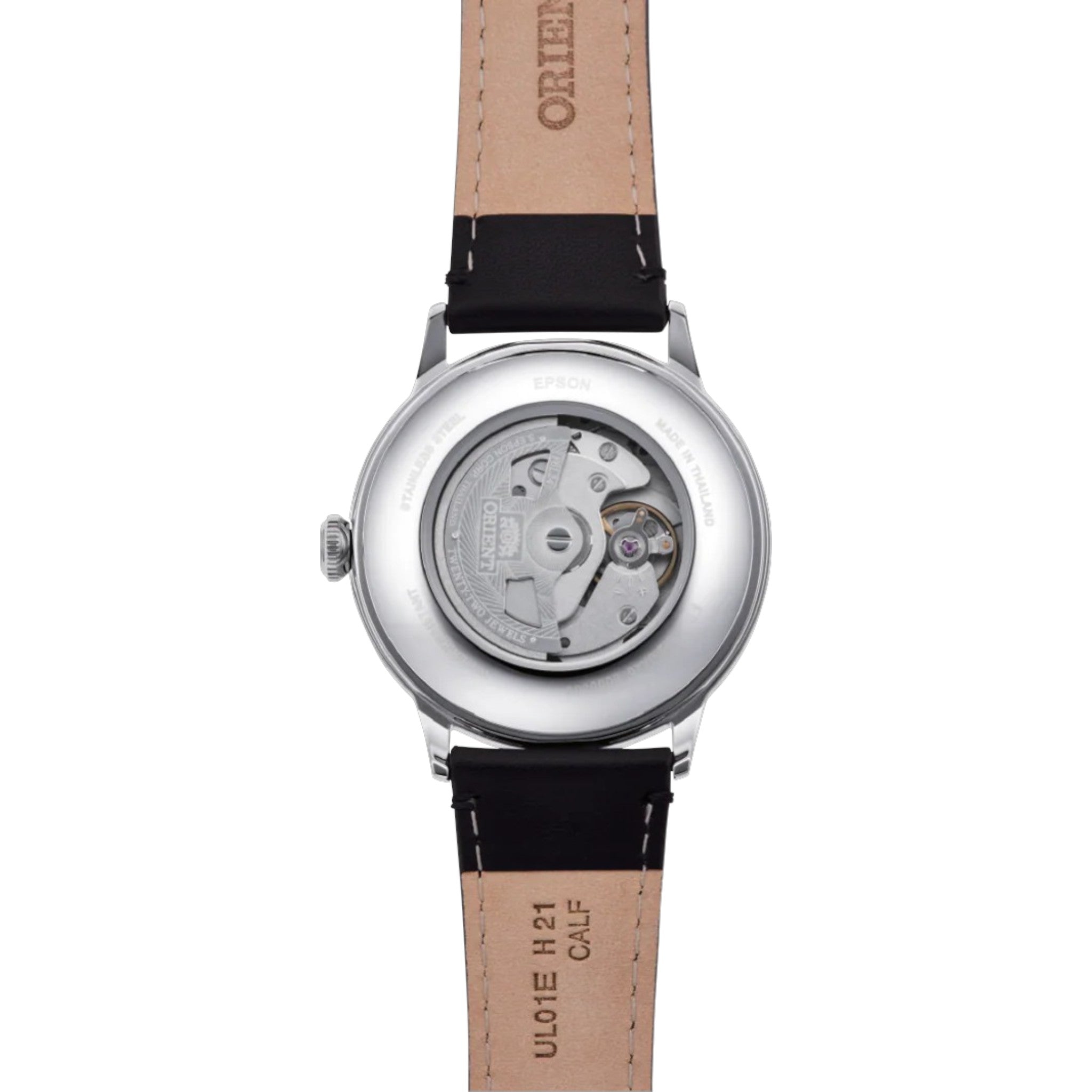 Orient Bambino V6 RA-AC0022S10B Automatic White Leather Watch