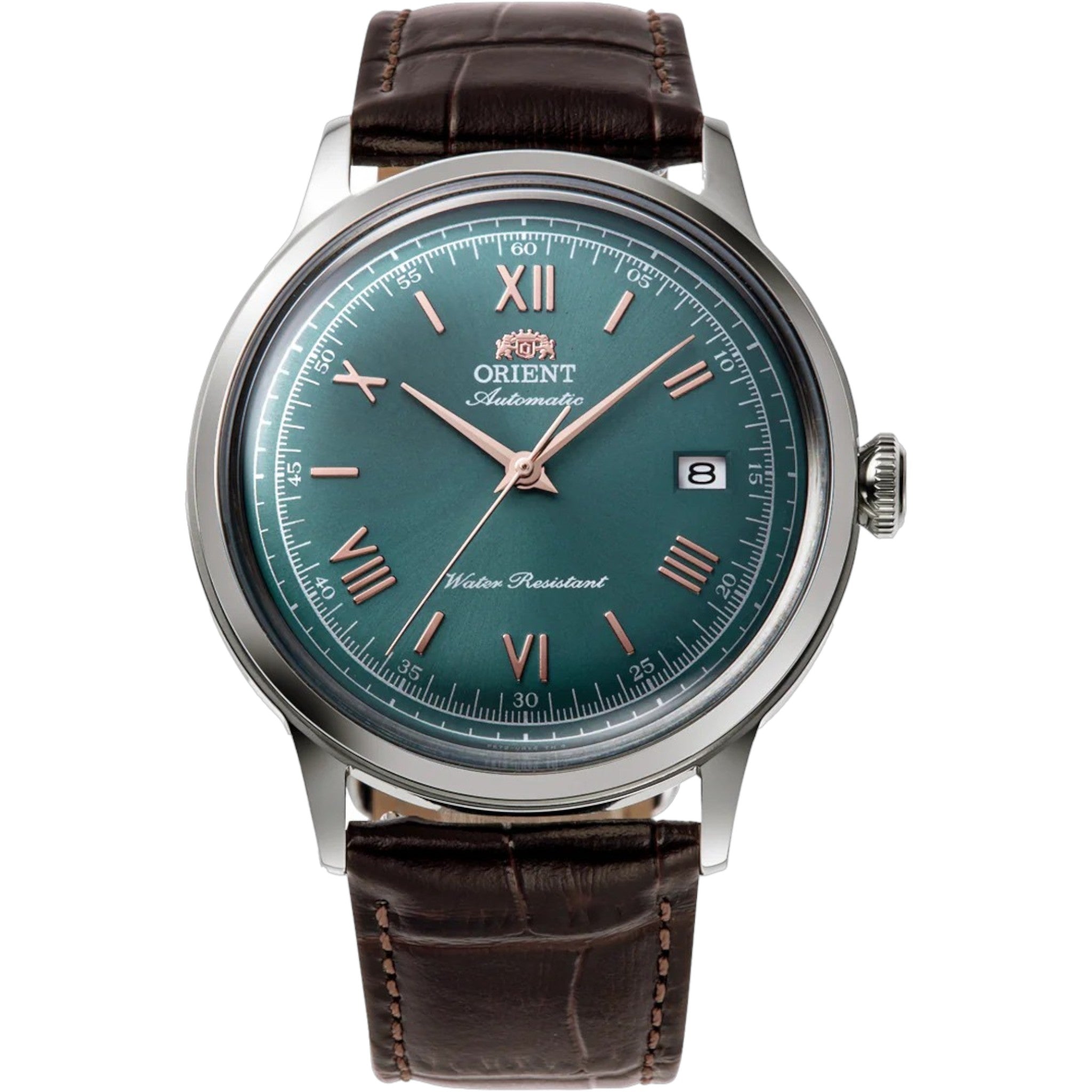 Orient Bambino V2 RA-AC0023E30B Automatic Green Leather Watch