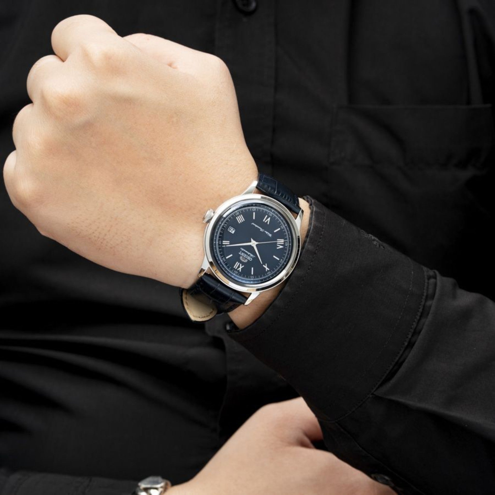 Orient Bambino V2 RA-AC0024L30B Automatic Blue Leather Watch